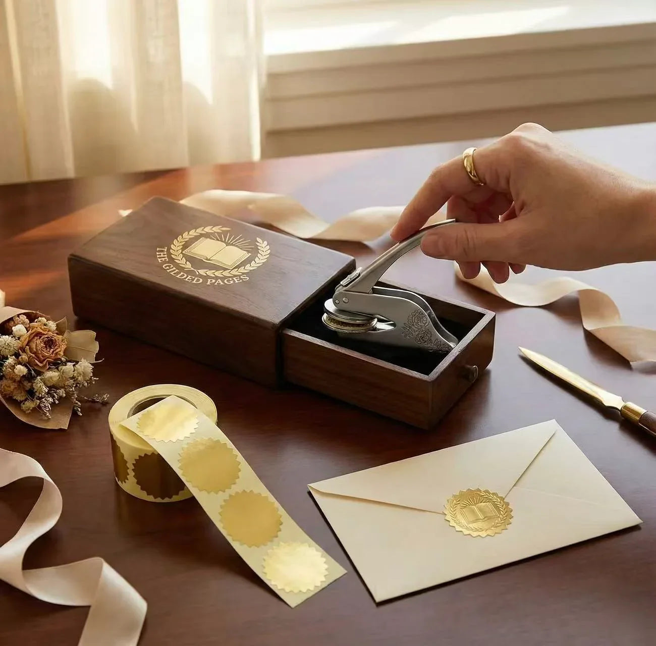 Custom Book Embosser(Upload your own logo.)